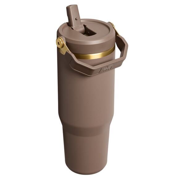 Stanley 30 oz. IceFlow 2.0 Flip Straw Tumbler; ESPRESSO GOLD - Picture 2 of 3